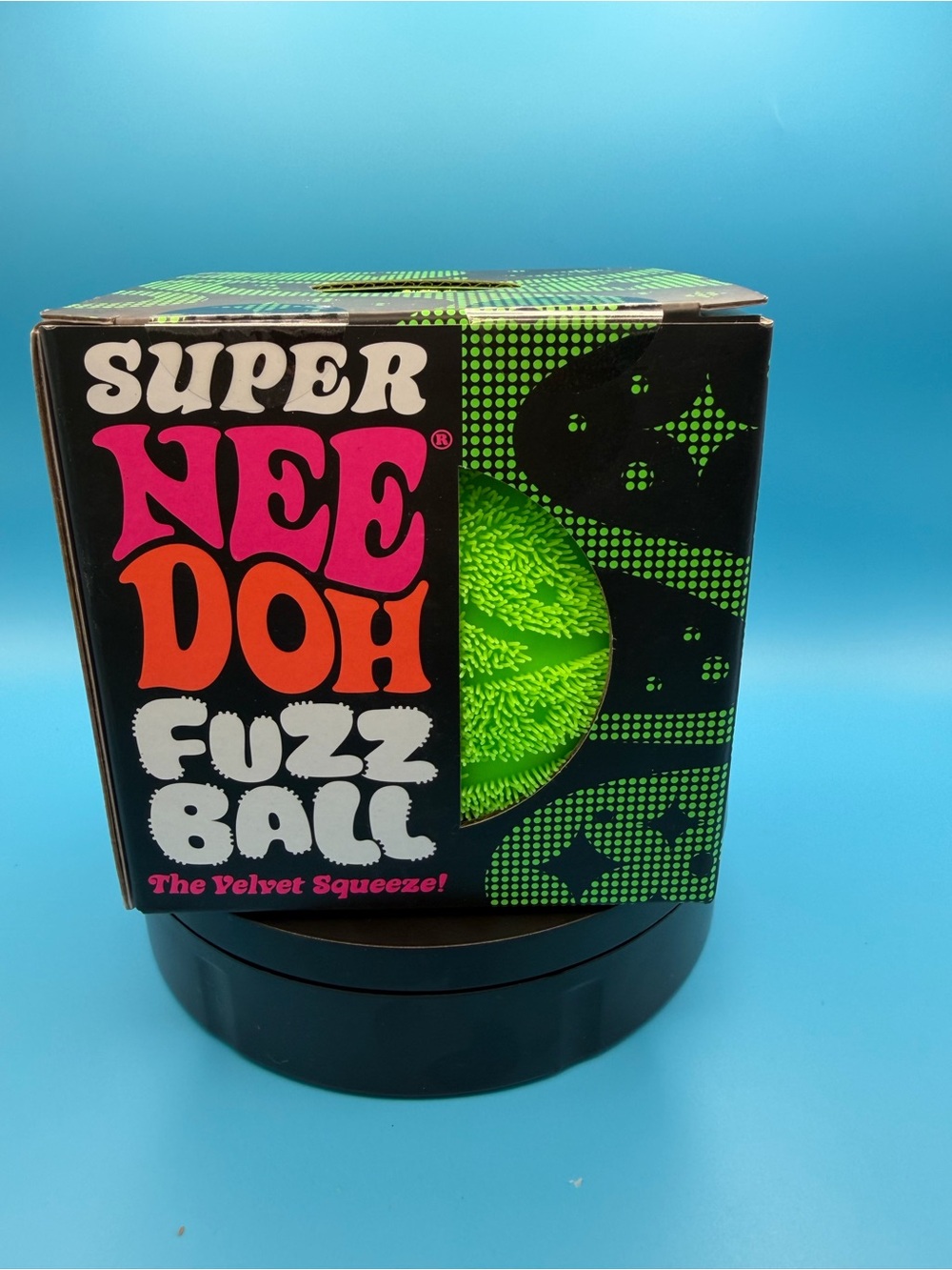 Super Fuzz Ball - Neon Green Velvet Squeeze